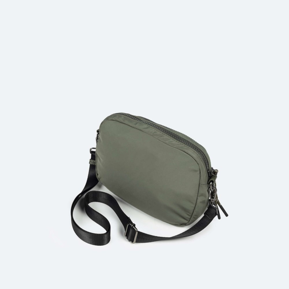 SHALLOW CROSSBODY CAMERA C/GREEN - VERDE