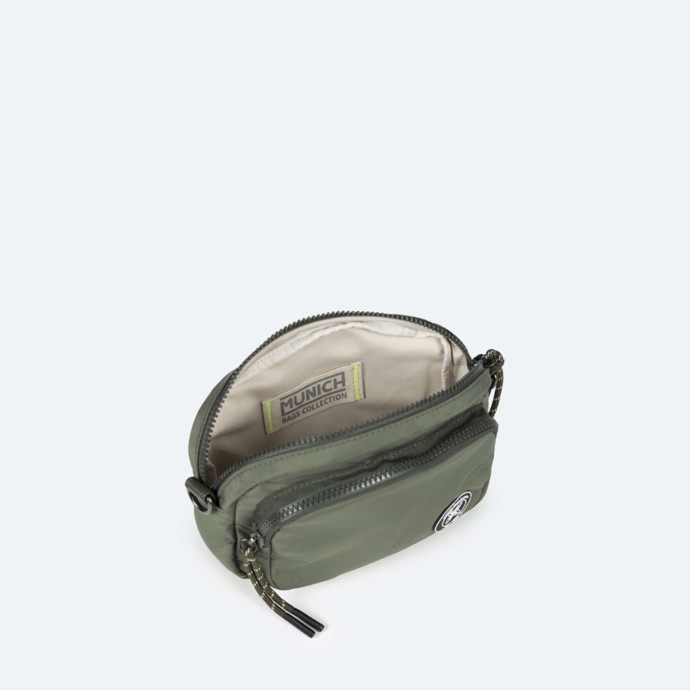 SHALLOW CROSSBODY CAMERA C/GREEN - VERDE