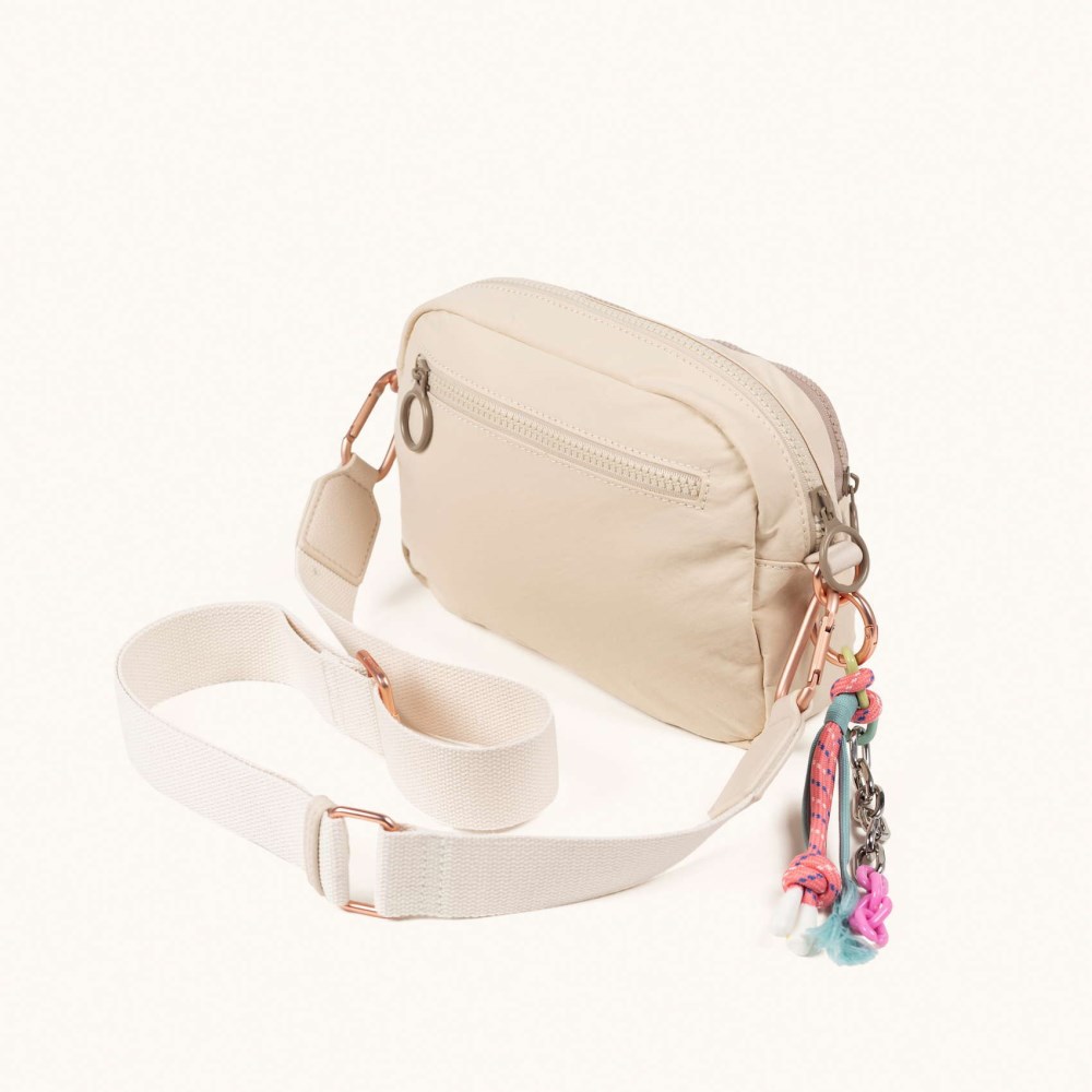 DEEP RECYCLED FW25 CROSSBODY CAMERA C/CREAM - MARRÓN