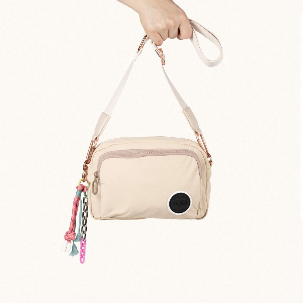 DEEP RECYCLED FW25 CROSSBODY CAMERA C/CREAM - MARRÓN