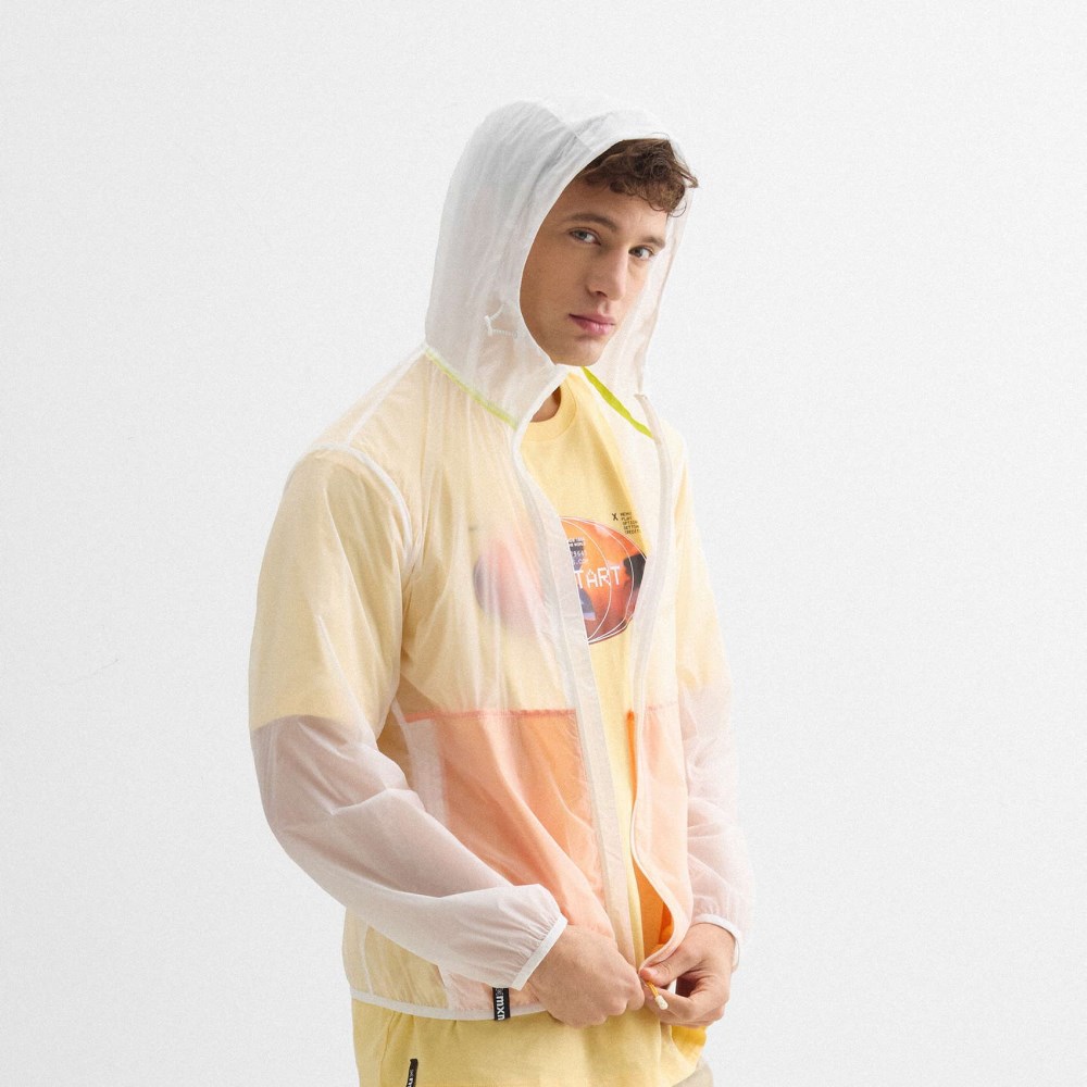 Cortavientos MUNICH streetwear de poliamida naranja - NARANJA