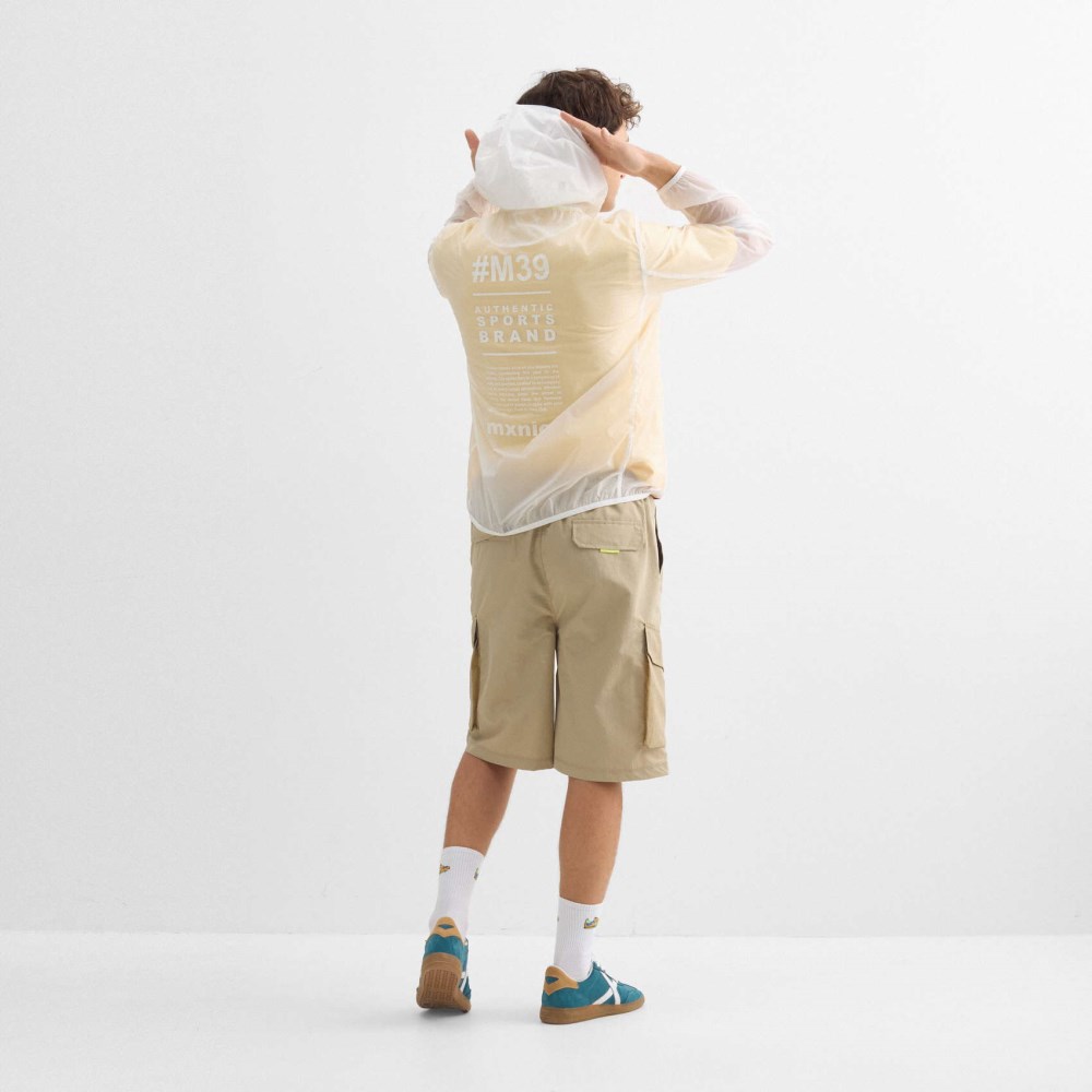 Cortavientos MUNICH streetwear de poliamida naranja - NARANJA