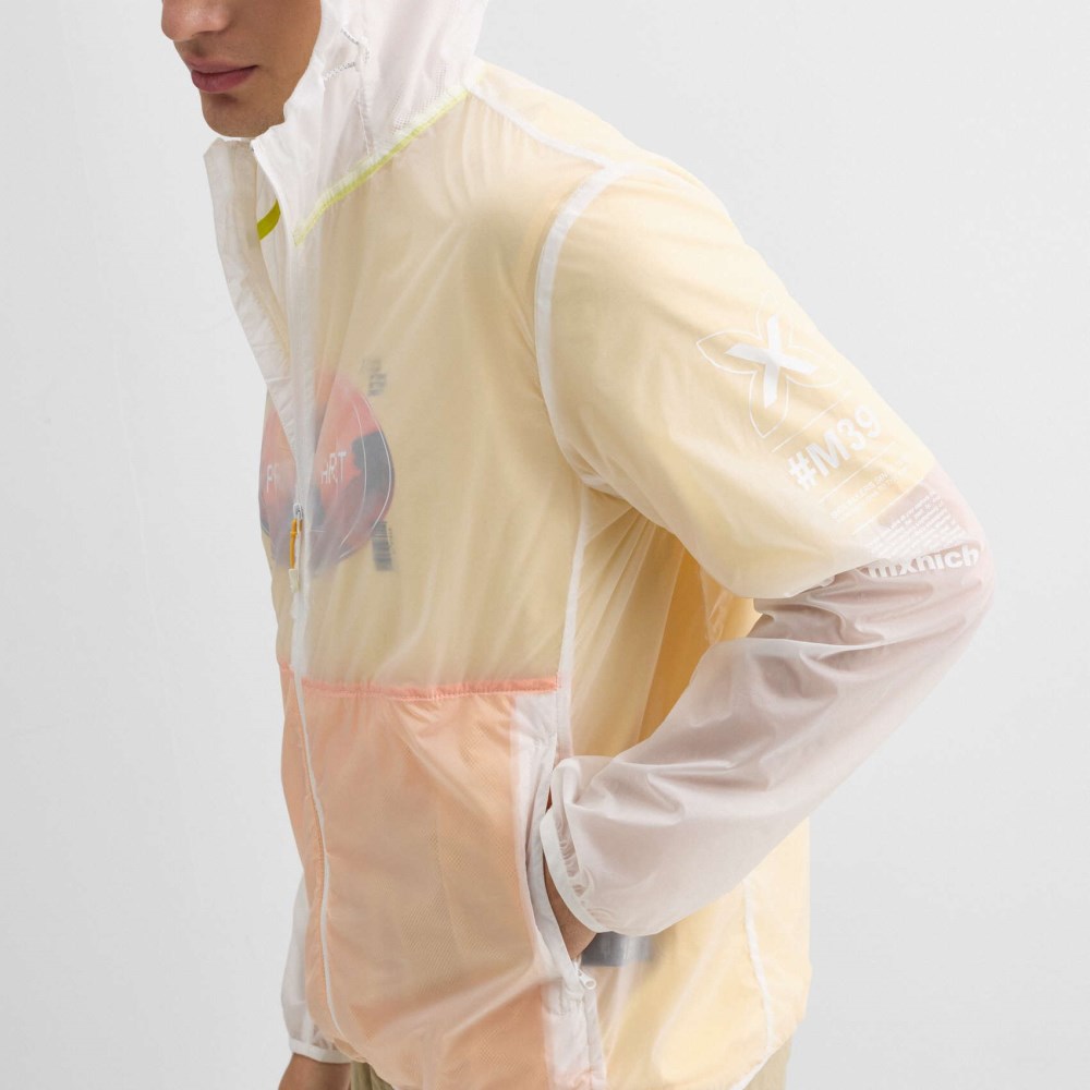 Cortavientos MUNICH streetwear de poliamida naranja - NARANJA