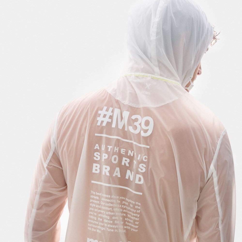 Cortavientos MUNICH streetwear de poliamida naranja - NARANJA