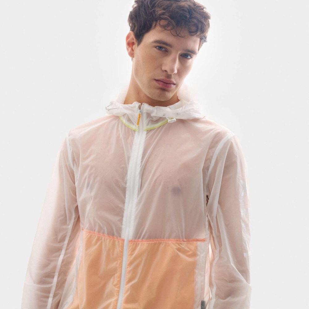 Cortavientos MUNICH streetwear de poliamida naranja - NARANJA