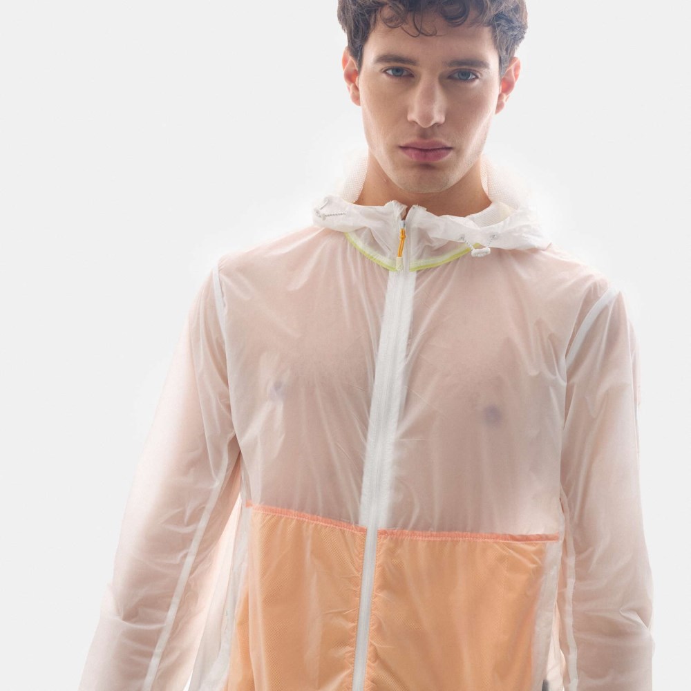 Cortavientos MUNICH streetwear de poliamida naranja - NARANJA