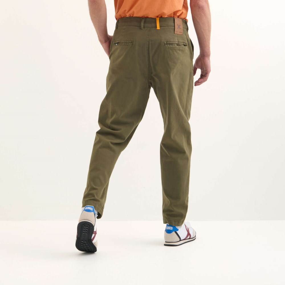 Pantalón chino Loop MUNICH lifesyle hombre de algodón-spandex khaki - CAQUI
