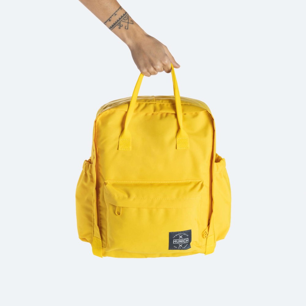 BACKPACK COUR BACKPACK COUR MEDIUM MOUTARD - AMARILLO
