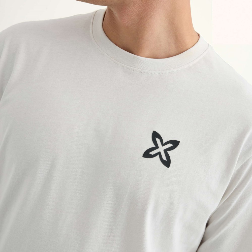 Camiseta MUNICH Skate streetwear hombre de algodón orgánico blanco - BLANCO