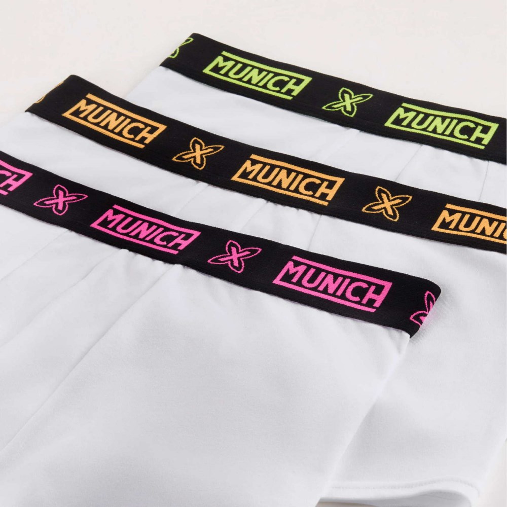 Calzonzillos MUNICH boxer de algodón-eslastano blanco - 