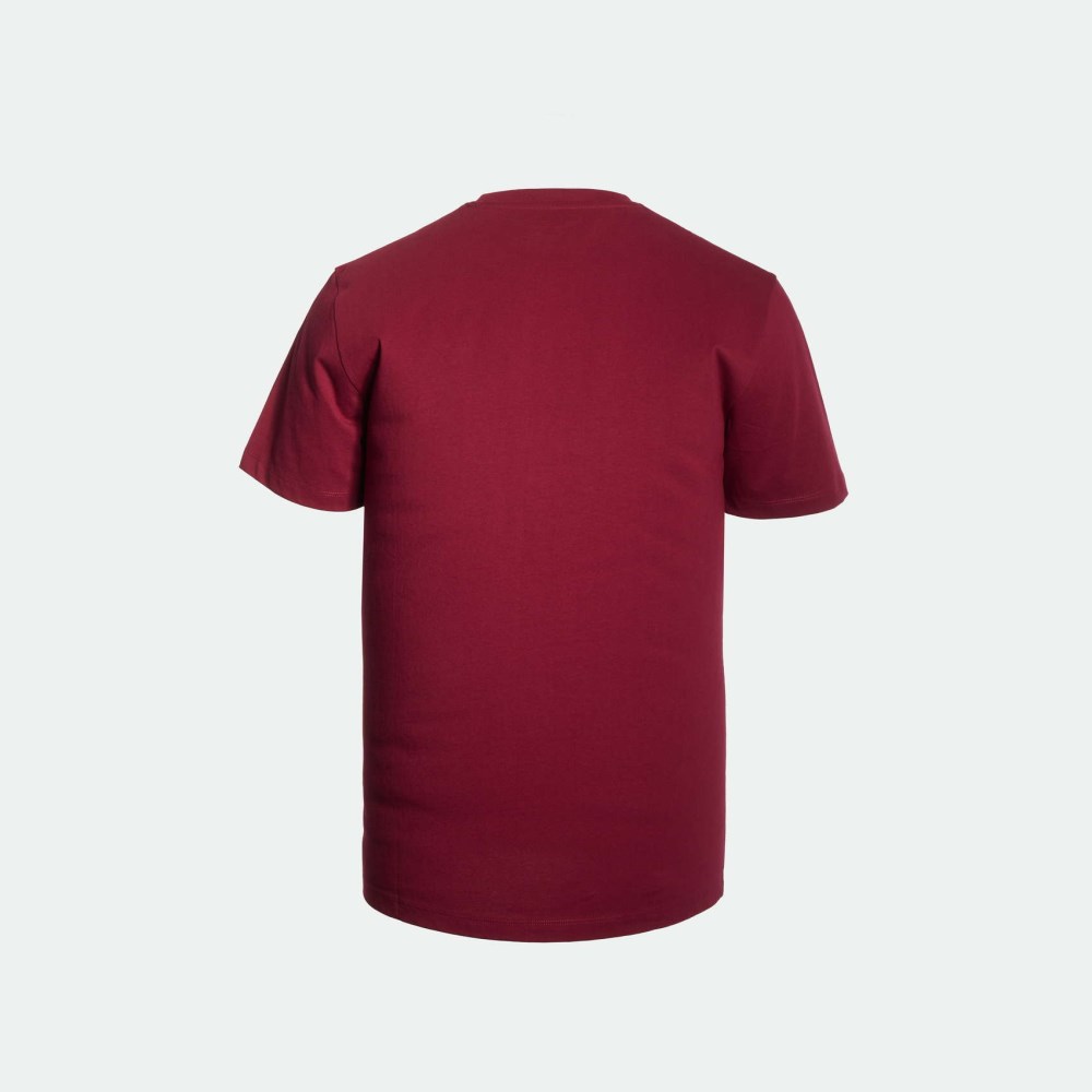 Camiseta MUNICH básica de algodón vino - BURDEOS
