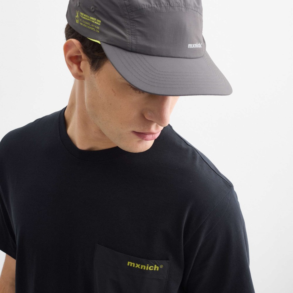 Camiseta oversize MUNICH streetwear de algodón orgánico negra - NEGRO