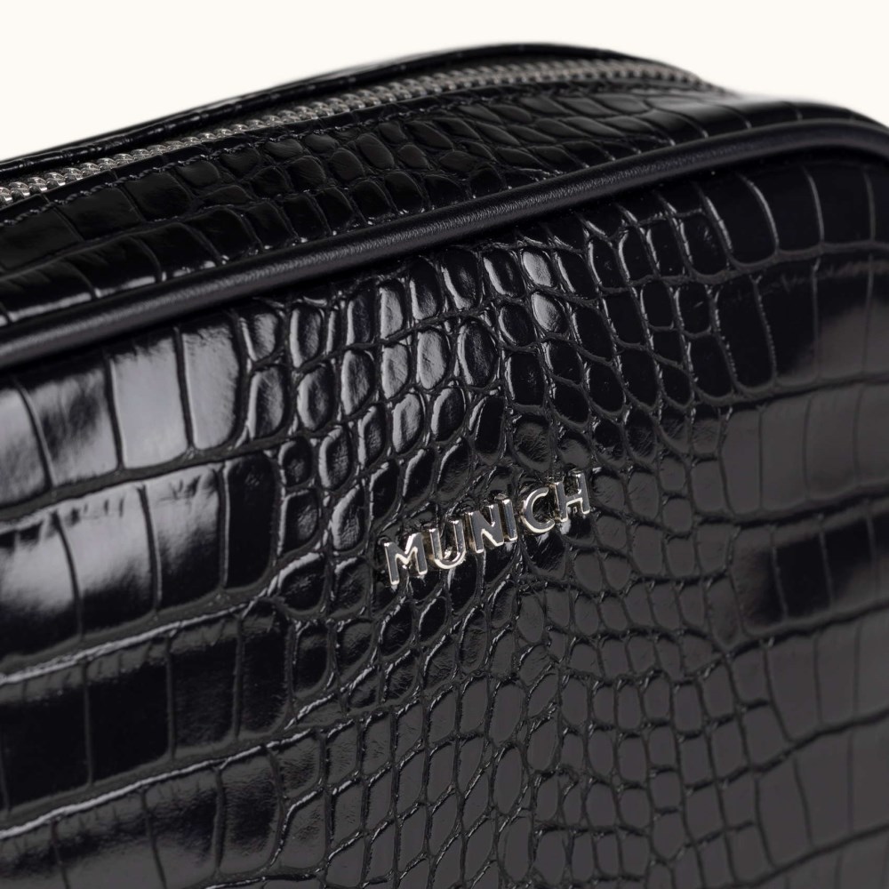 BLOCK CROCO FW25 CROSSBODY CAMERA C/BLACK - NEGRO