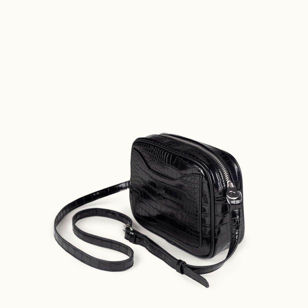 BLOCK CROCO FW25 CROSSBODY CAMERA C/BLACK - NEGRO