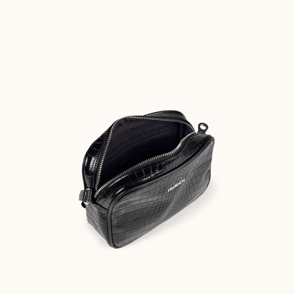 BLOCK CROCO FW25 CROSSBODY CAMERA C/BLACK - NEGRO