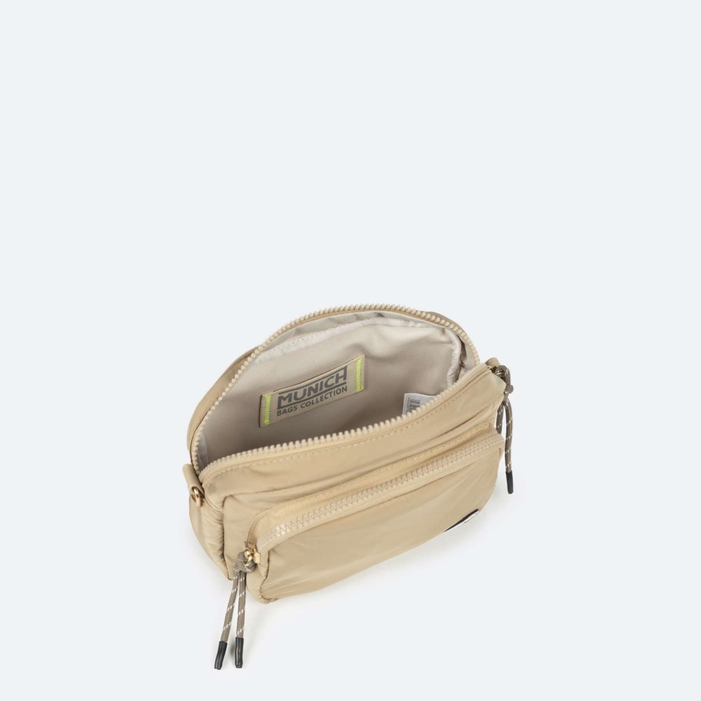 SHALLOW CROSSBODY CAMERA C/BEIGE - BEIGE