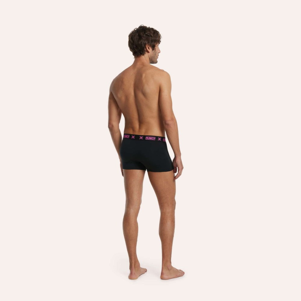Calzonzillos MUNICH boxer de algodón-eslastano negro - 