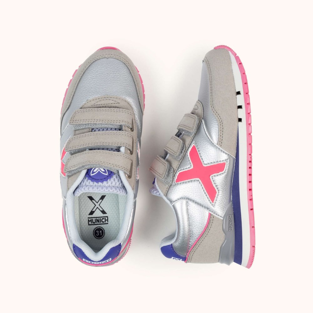 MUNICH DASH KID VCO 169 - PLATEADO