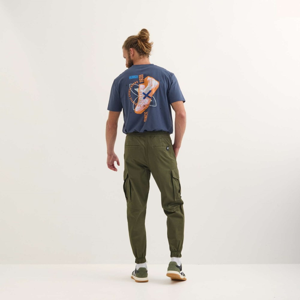Pantalón MUNICH Cargo explore lifestyle de algodón-elastano khaki - CAQUI