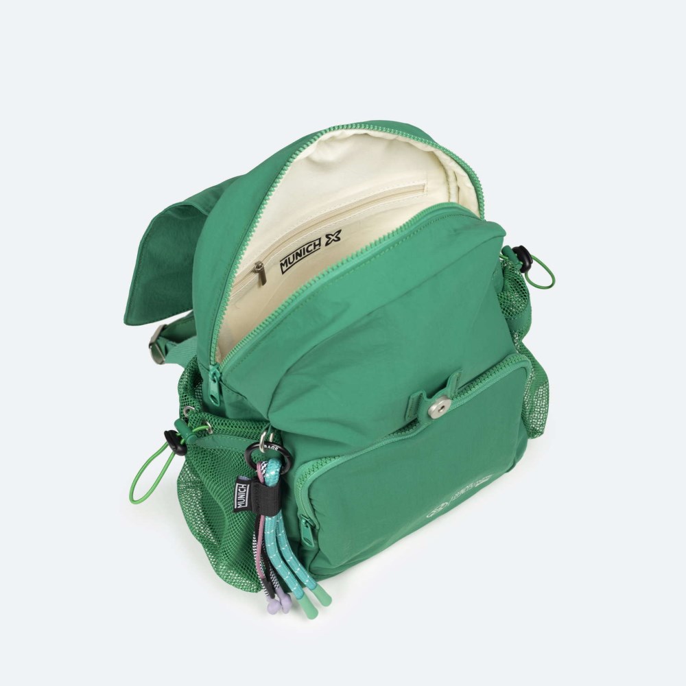 DEEP RECYCLED BACKPACK C/GREEN - VERDE