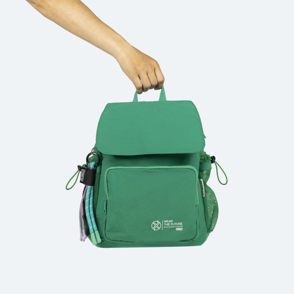 DEEP RECYCLED BACKPACK C/GREEN - VERDE