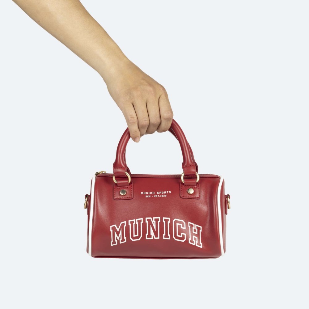 COURT CROSSBODY BARREL C/RED - ROJO