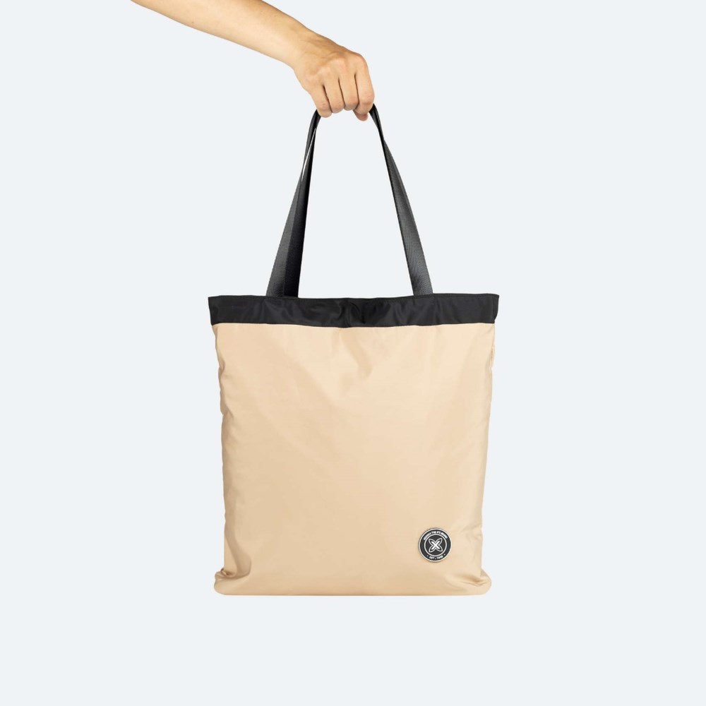 SHALLOW TOTE BACKPACK C/BEIGE - BEIGE