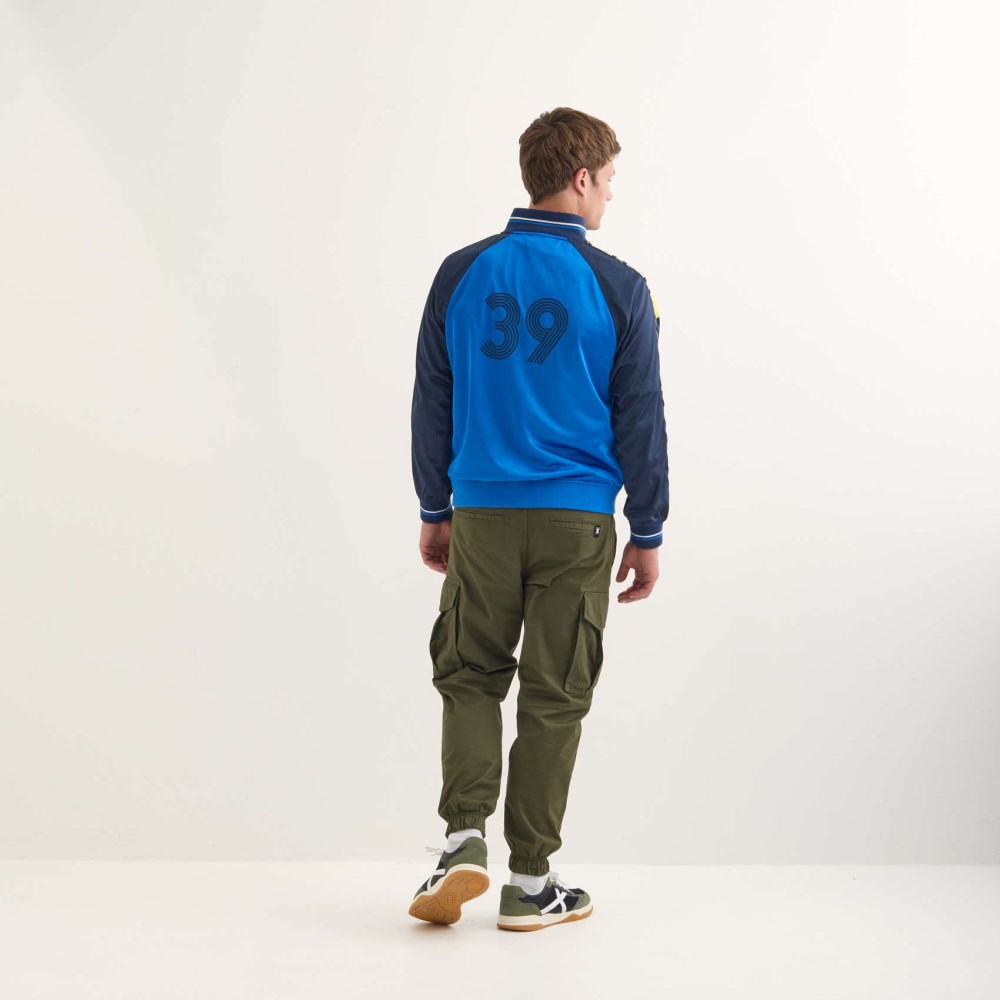 Chaqueta MUNICH Scudetto streetwear hombre de poliéster multicolor - AZUL