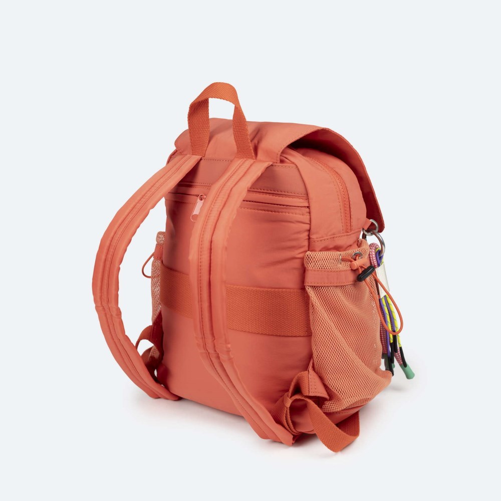 DEEP RECYCLED BACKPACK C/CORAL - NARANJA