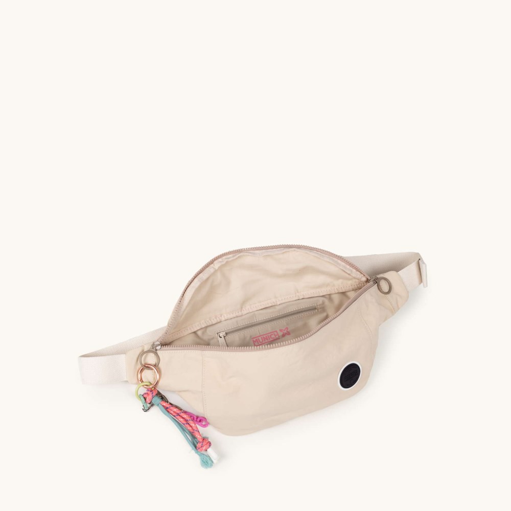DEEP RECYCLED FW25 FANNYPACK XL C/CREAM - MARRÓN