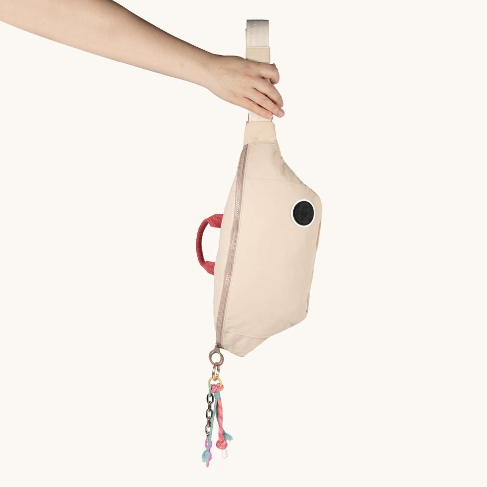 DEEP RECYCLED FW25 FANNYPACK XL C/CREAM - MARRÓN