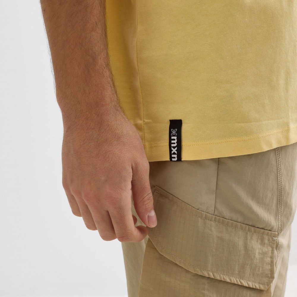 Camiseta oversize MUNICH streetwear de algodón orgánico amarillo - AMARILLO