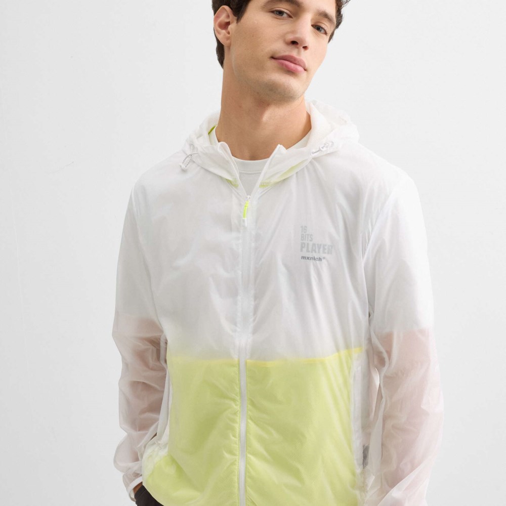 Corta vientos MUNICH streetwear de poliamida amarillo - AMARILLO