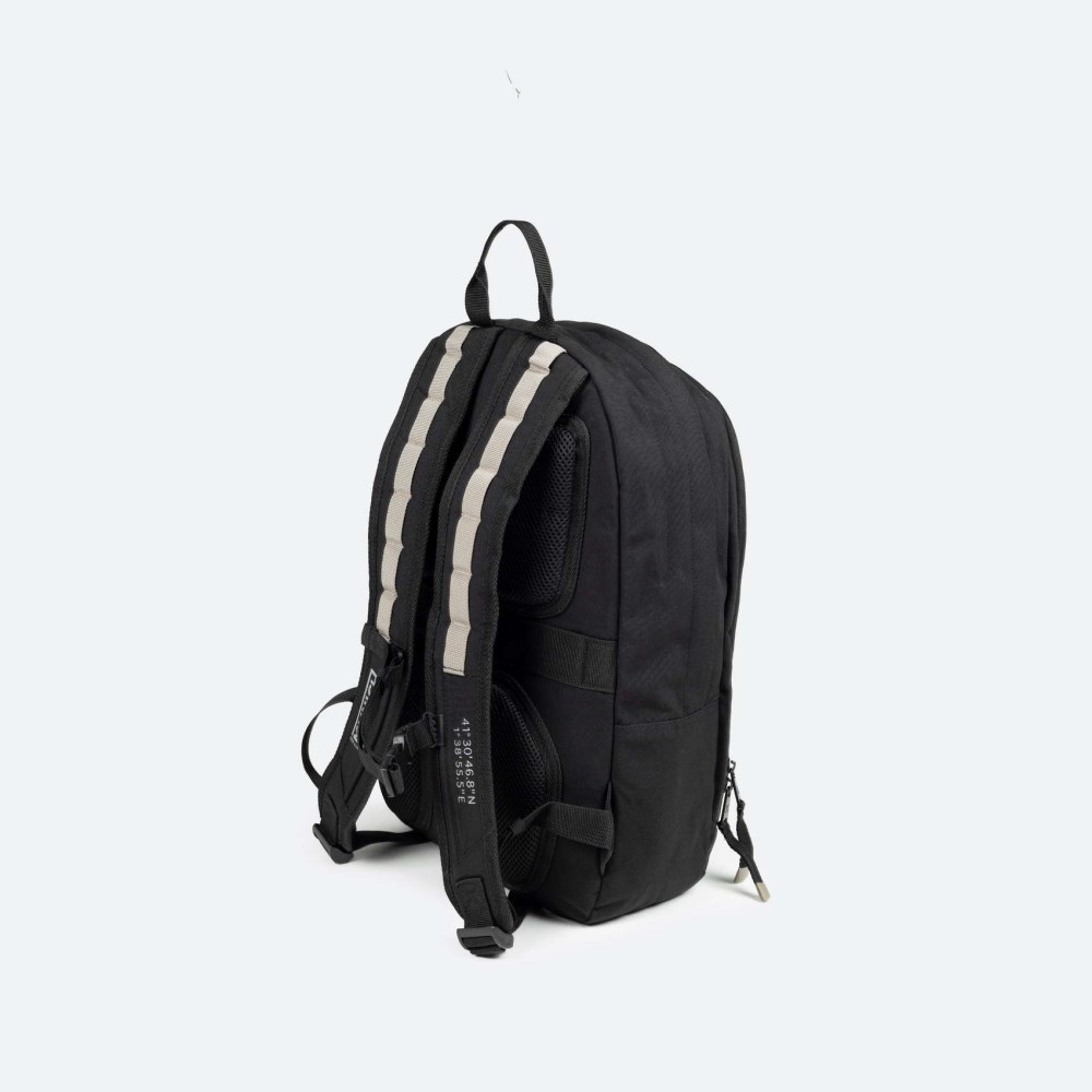 TECA RECYCLED BACKPACK C/BLACK - NEGRO