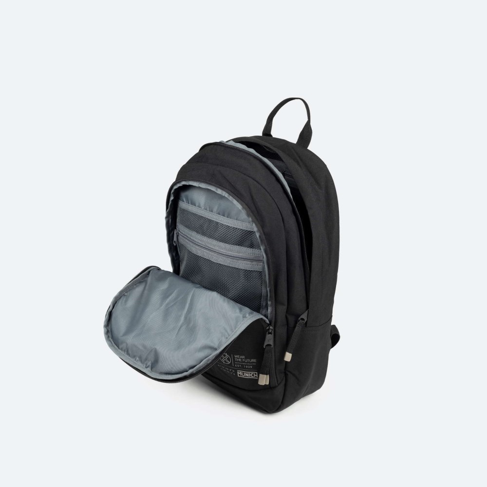 TECA RECYCLED BACKPACK C/BLACK - NEGRO