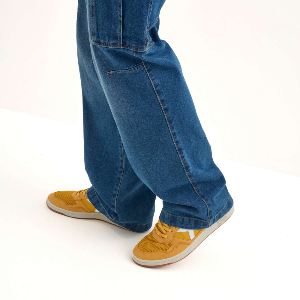 Pantalón cargo MUNICH lifesyle hombre de algodón denim - AZUL