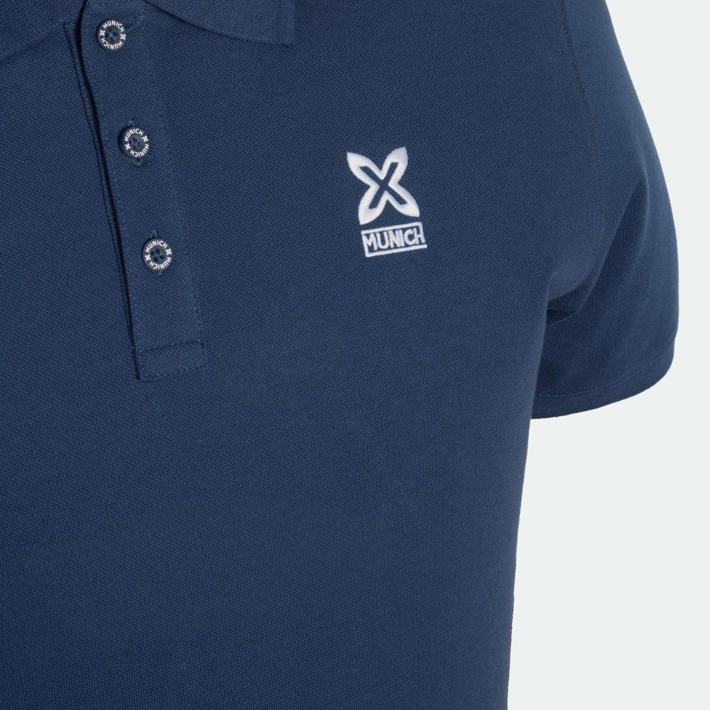 Polo MUNICH de algodón azul marino - AZUL