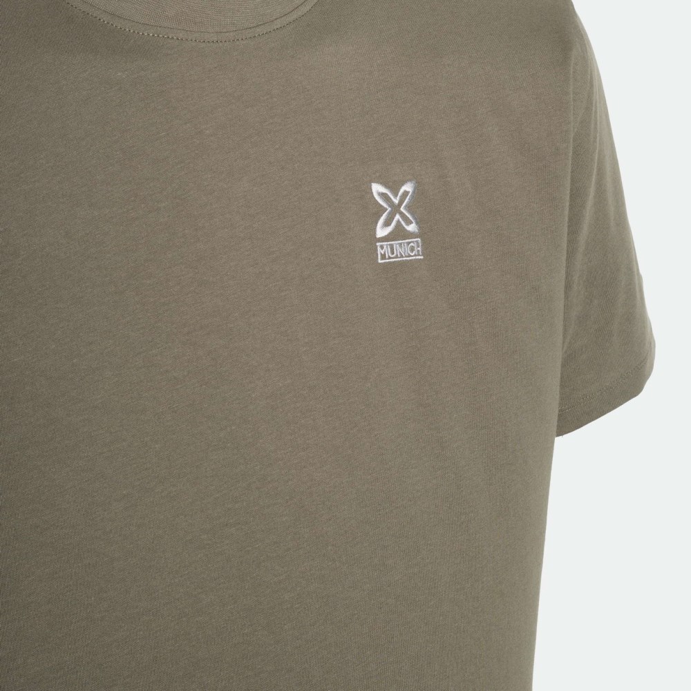 Camiseta MUNICH básica de algodón khaki - CAQUI