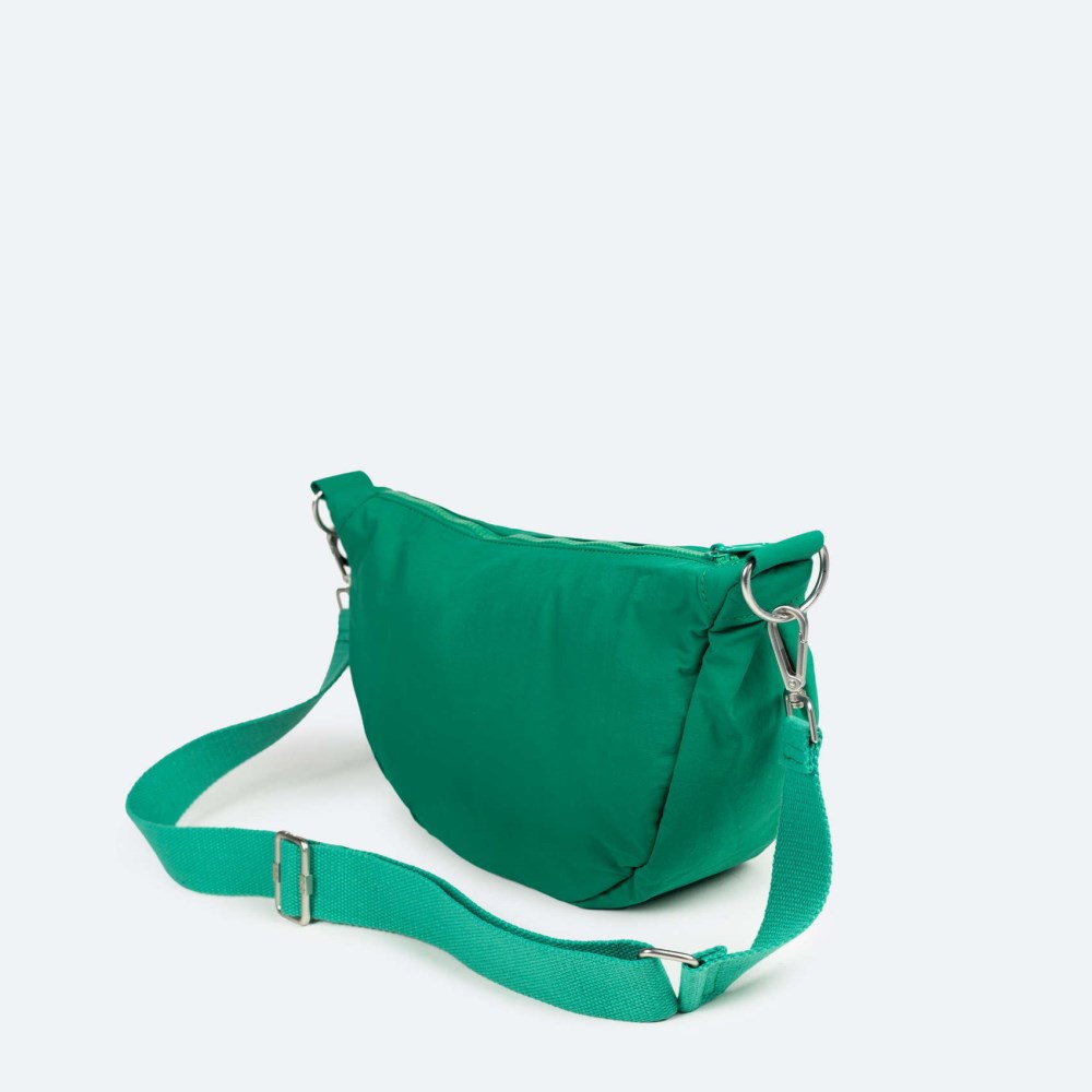 DEEP RECYCLED CROSSBODY BAGUETTE C/GREEN - VERDE