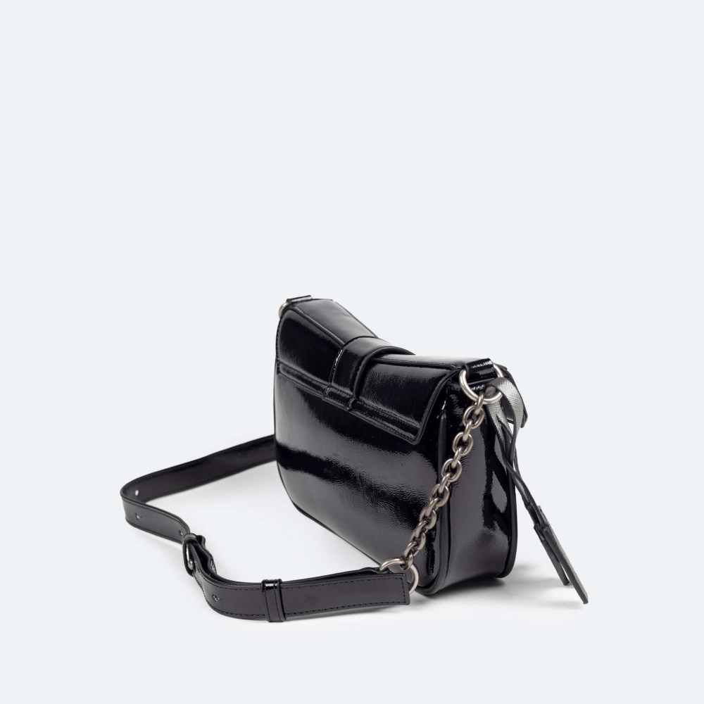 MH CROSSBODY BAGUETTE C/BLACK - NEGRO
