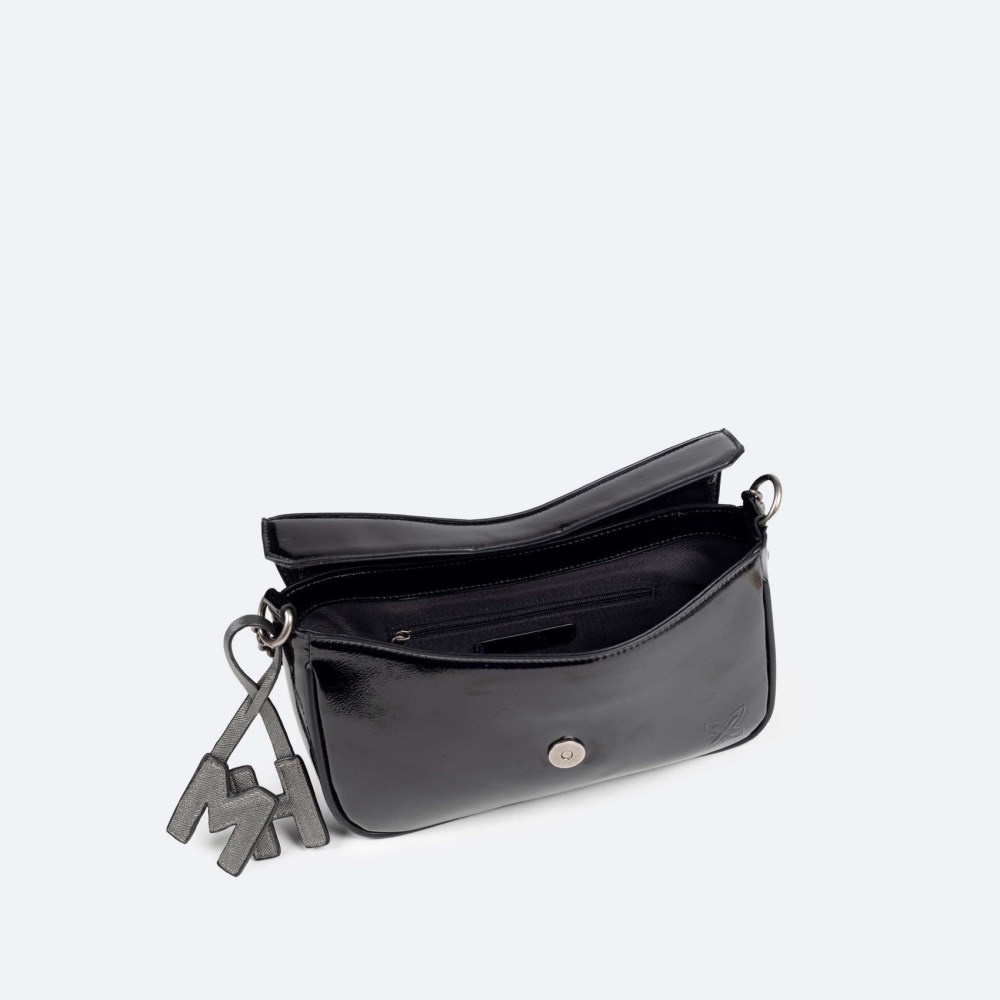 MH CROSSBODY BAGUETTE C/BLACK - NEGRO