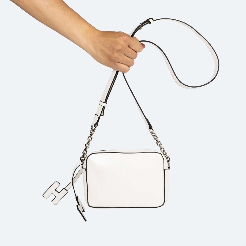 MH CROSSBODY CAMERA C/WHITE - BLANCO