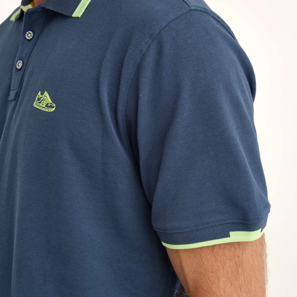 Polo MUNICH Slam lifestyle hombre de algodón navy - AZUL