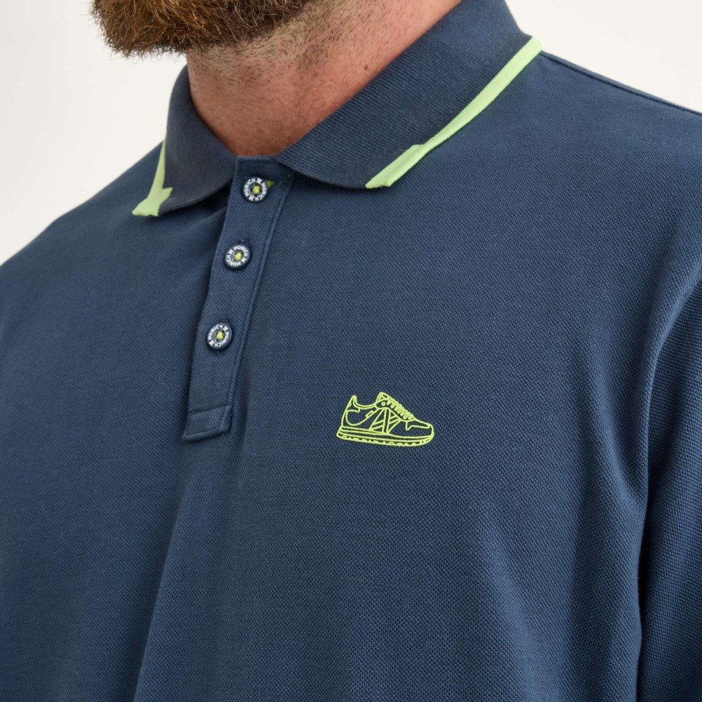 Polo MUNICH Slam lifestyle hombre de algodón navy - AZUL