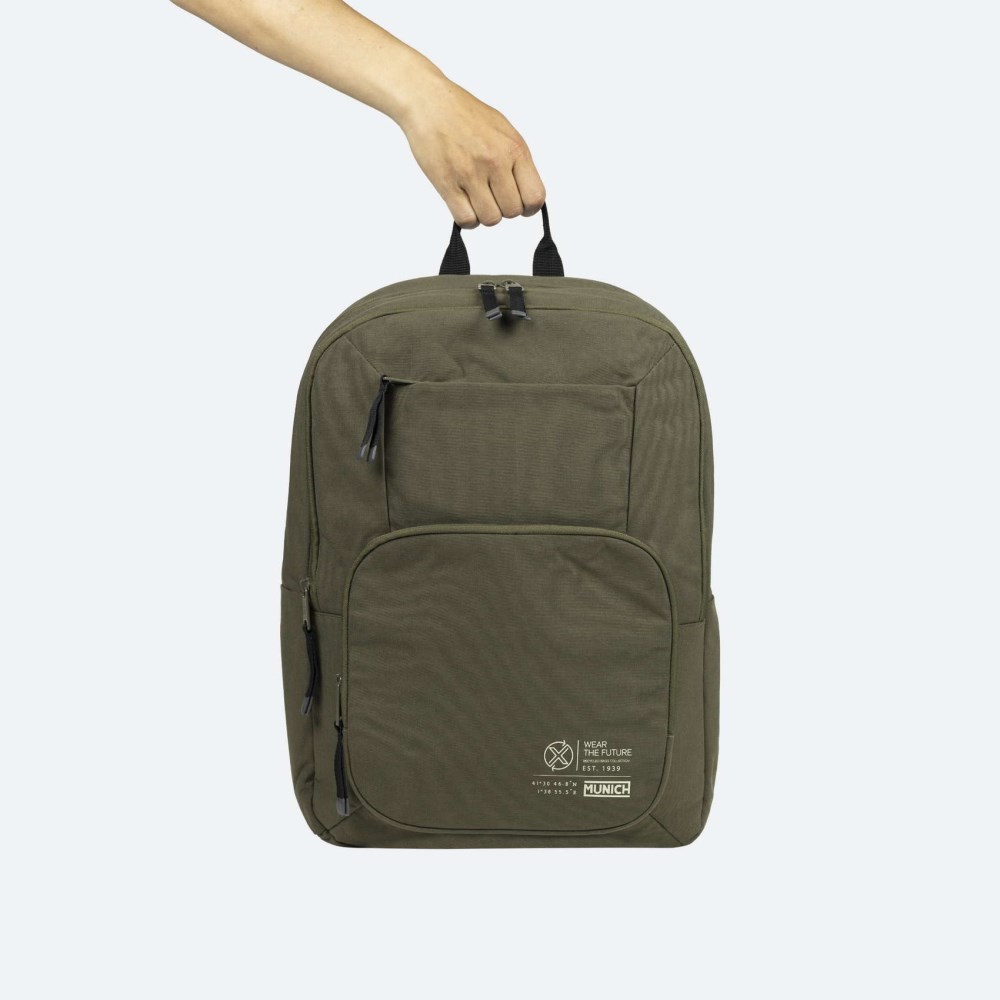 TECA RECYCLED BACKPACK DOUBLE C/KHAKI - CAQUI