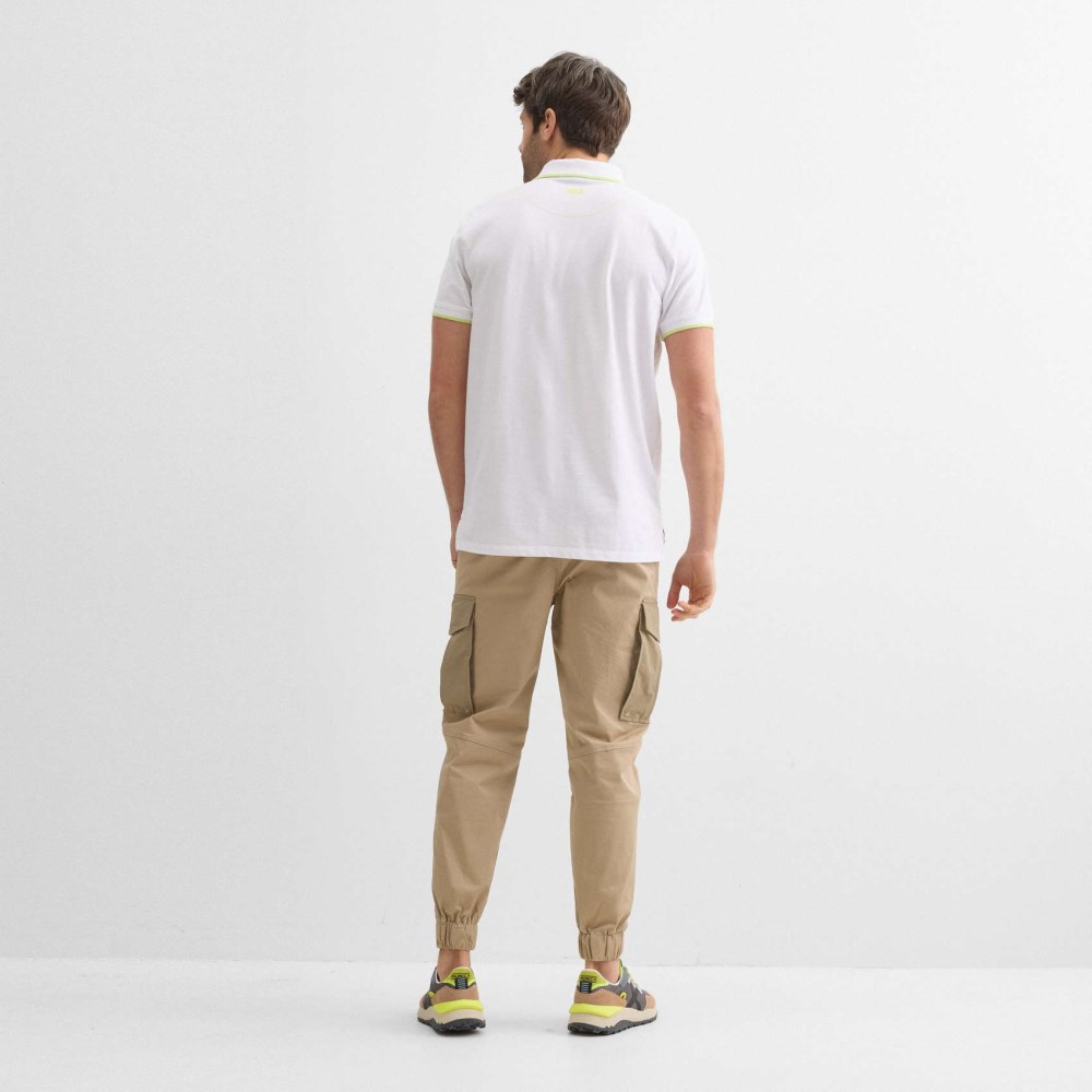 Polo MUNICH slam lifestyle de algodón blanco - BLANCO