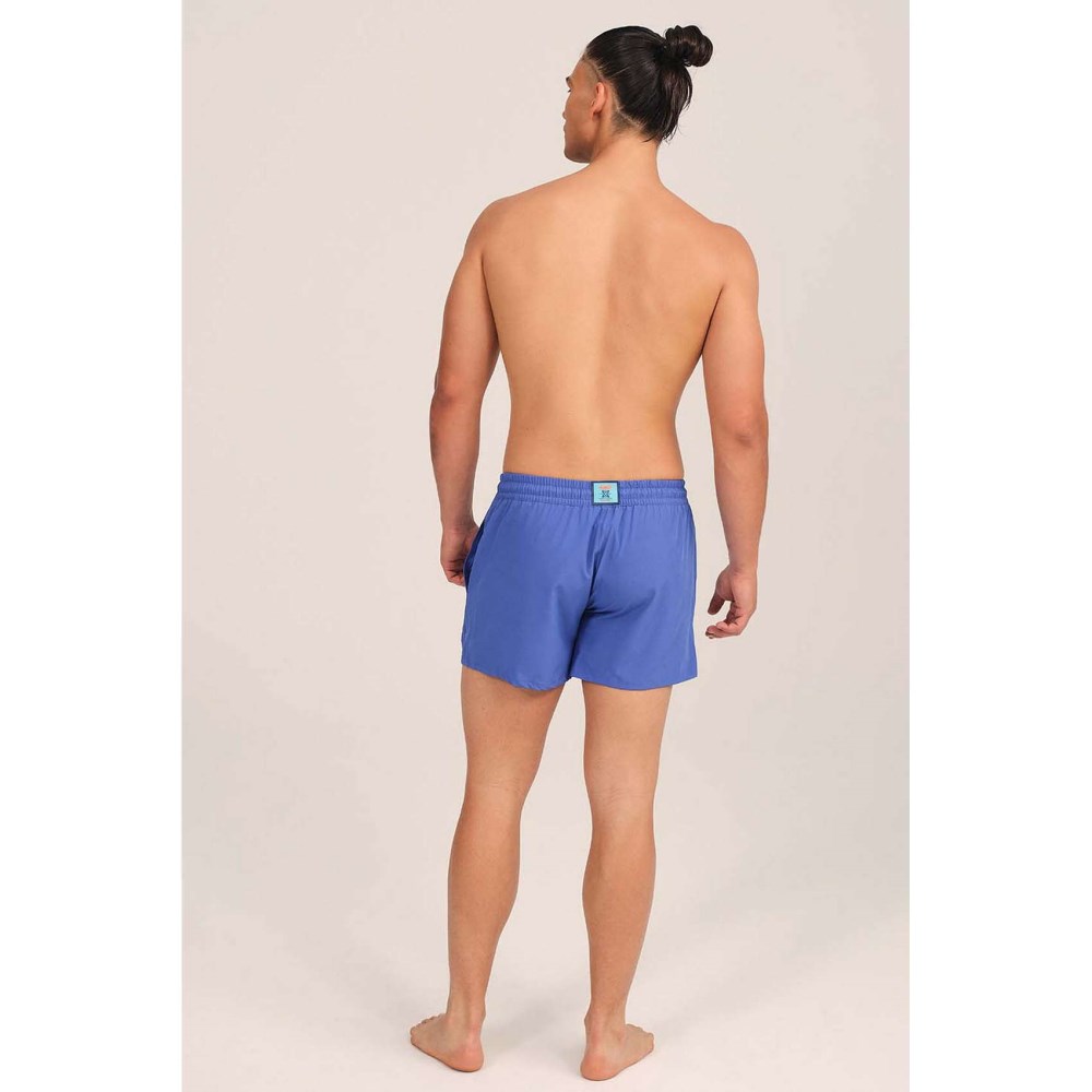 BAÑADOR HOMBRE ELÁSTICO CORTO AZUL - 