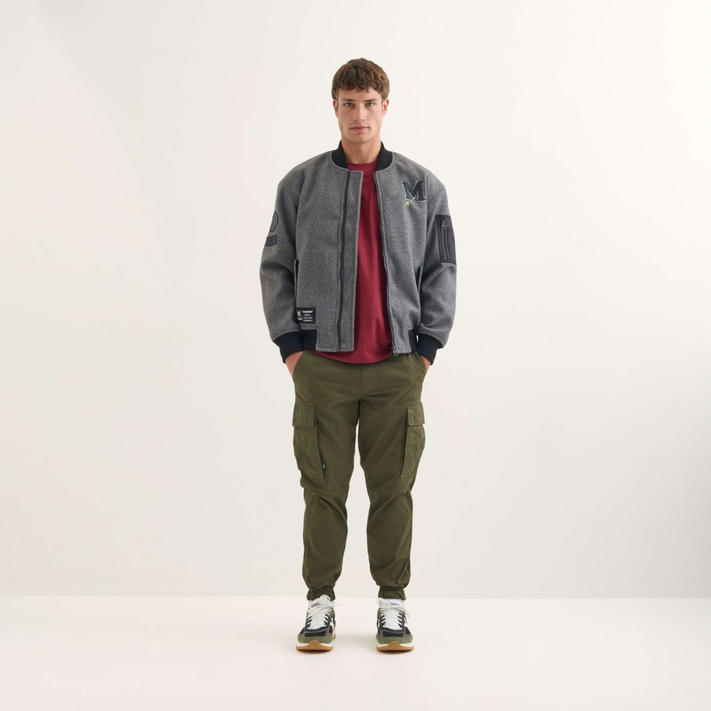 Chaqueta MUNICH Blast streetwear hombre de poliéster plateado - PLATEADO