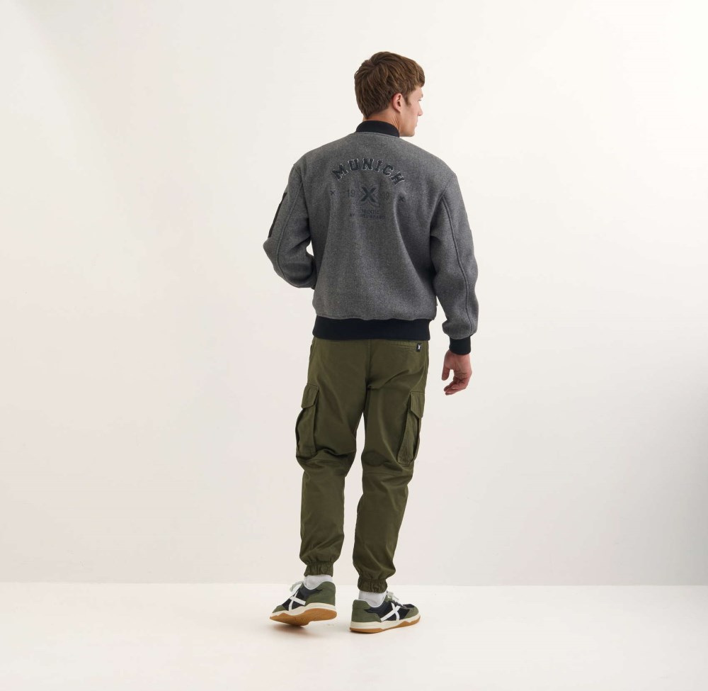Chaqueta MUNICH Blast streetwear hombre de poliéster plateado - PLATEADO