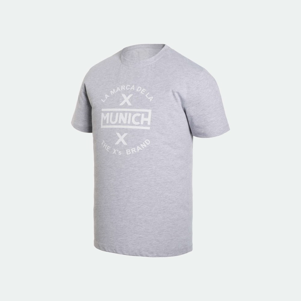 Camiseta MUNICH de algodón gris - GRIS